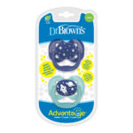 Dr. Browns – Advantage Pacifier Stage 1 Glow in the Dark – Blue (Pack of 2)
