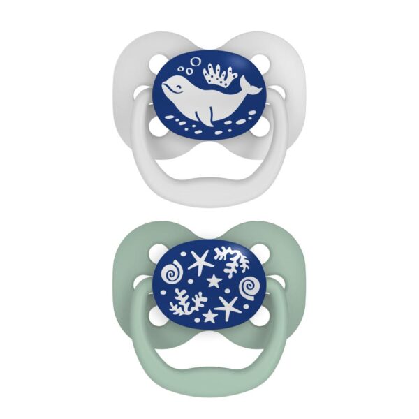 Dr. Browns – Advantage Pacifier Stage 1 Glow in the Dark – Blue (Pack of 2)