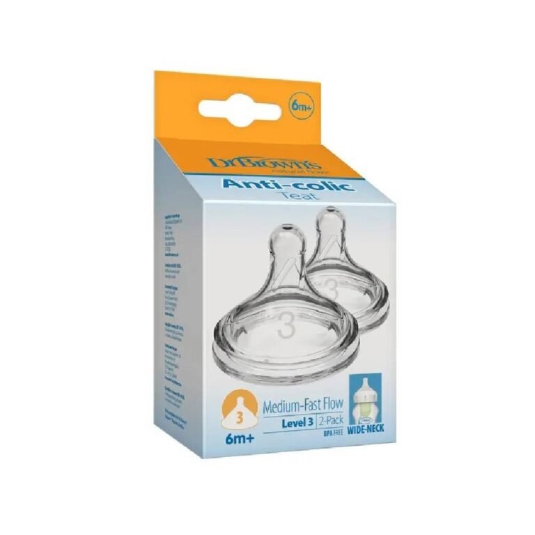 Dr. Browns - Level 3 Wide Neck Silicone Options And Nipple 2 Pack