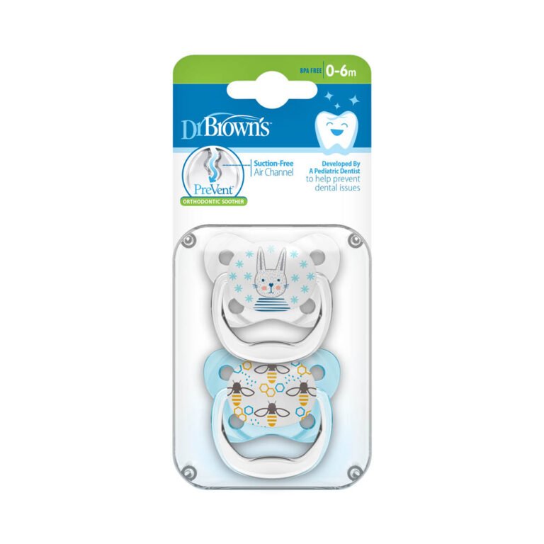 Dr. Browns - Prevent Butterfly Shield Soother - Stage 1 - Blue (Pack of 2)
