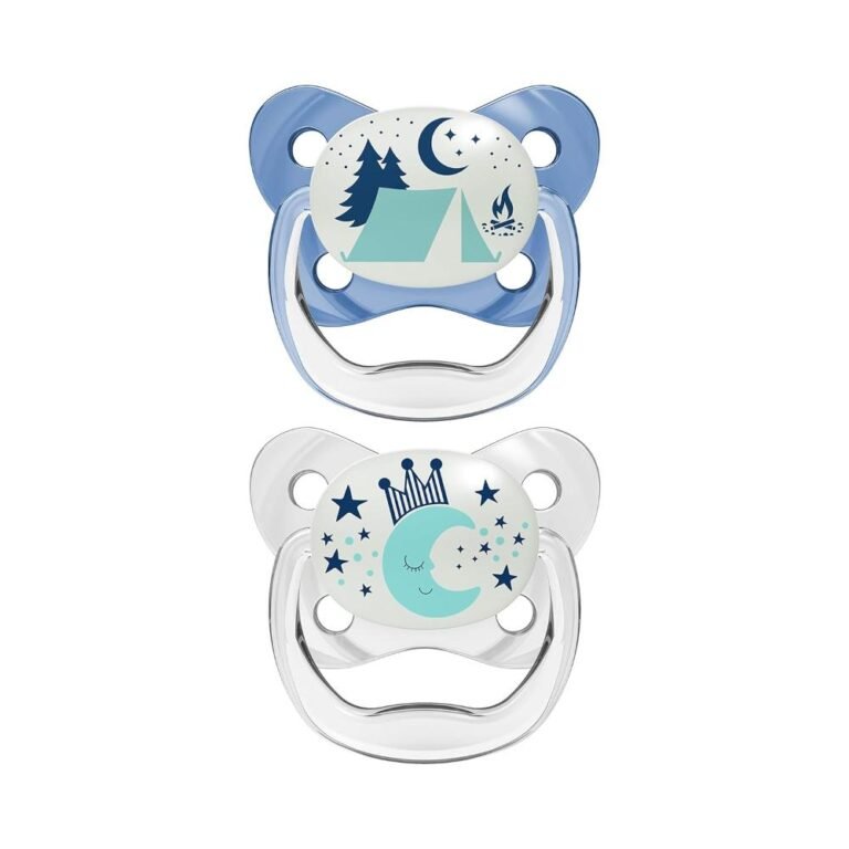 Dr. Browns - Prevent Glow in the Dark Butterfly Shield Pacifier Stage 2 - Blue (Pack of 2)