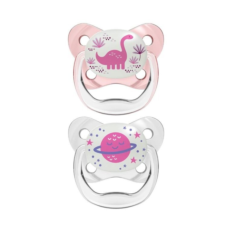 Dr. Browns - Prevent Glow in the Dark Butterfly Shield Pacifier Stage 2 - Pink (Pack of 2)