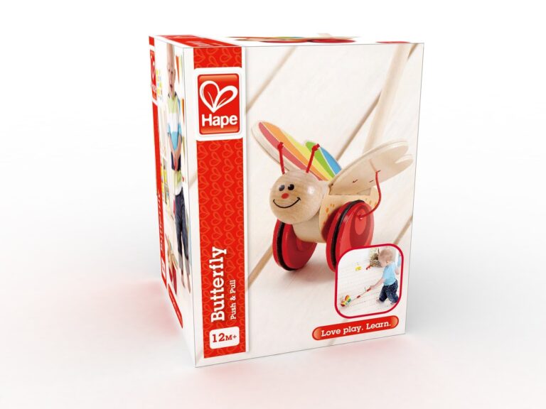 Hape Butterfly Push pull toys