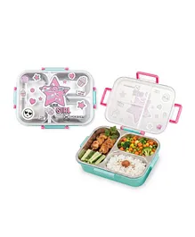 Hydrobrew - Steel Core Bento Lunch Box 3 Compartment 750ml – Fresh Pink
