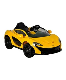 McLaren P1 12V Ride-On Car for Kids – Yellow - Licensed Electric Toy Car with Remote Control