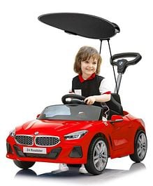 BMW Z4 Roadster Push Car for Kids – Red - Officially Licensed Ride-On with Handle