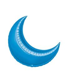 My Party Centre - Blue Crescent Super Shape Balloon - 35in