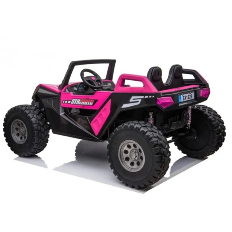 Electric 24V 4x4 Off-Road Buggy Ride-On Car for Kids – Pink - Battery Powered Jeep with Remote Control