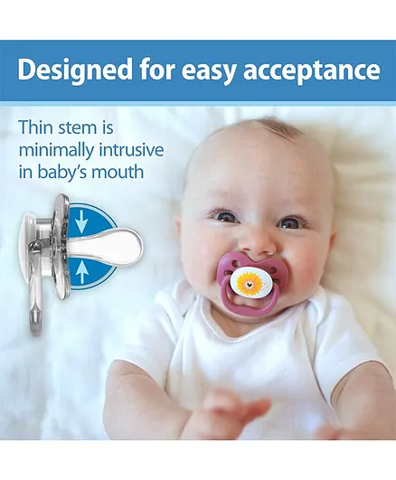 Dr. Browns – Advantage Pacifier – Stage 1 – Pink – Pack of 2