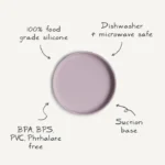 Mushie – Classic Silicone Suction Plate Soft Lilac
