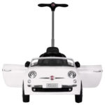 Fiat 3-In-1 White Kids Pusher Car – Convertible Toddler Push & Ride-On Walker