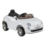 Fiat 500 12V Ride-On Electric Car for Kids – Licensed – White
