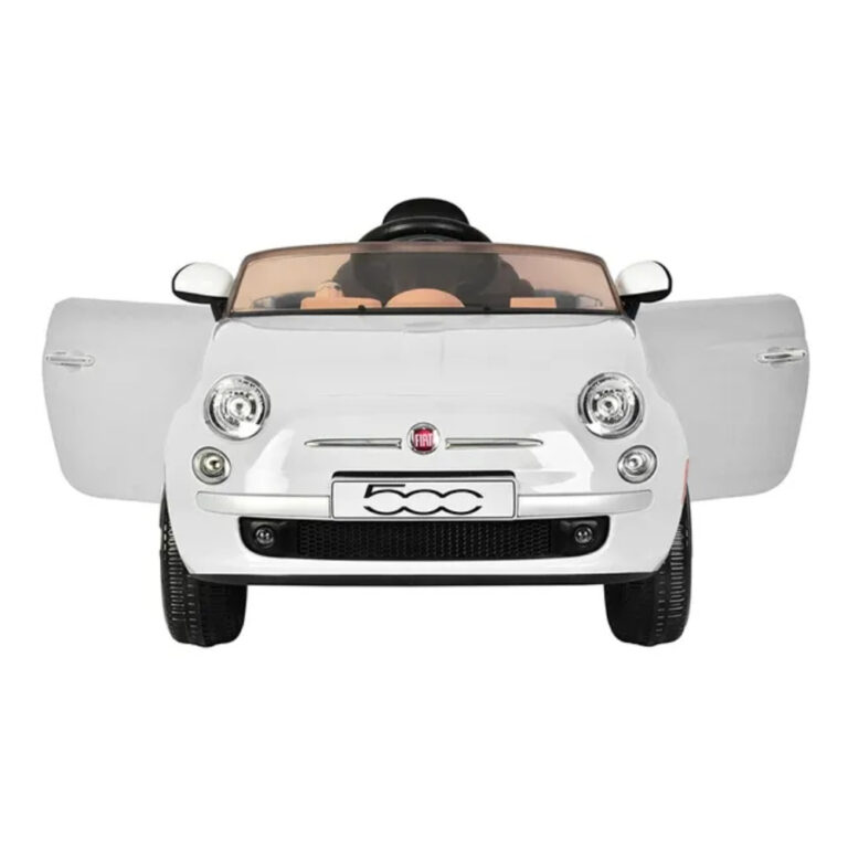Fiat 500 12V Ride-On Electric Car for Kids – Licensed - White