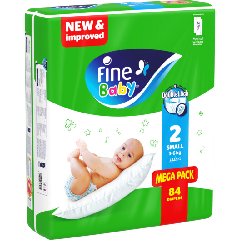 Fine - Baby Diaper Double Lock Small (Bale Of 84 X2) Supernova 84 Units