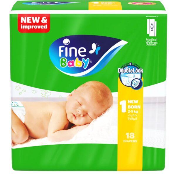 Fine – Baby Double Lock Nbn (Bale Of 18X6) Dawn Diaper