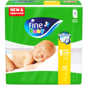 Fine – Baby Double Lock Nbn (Bale Of 18X6) Dawn Diaper