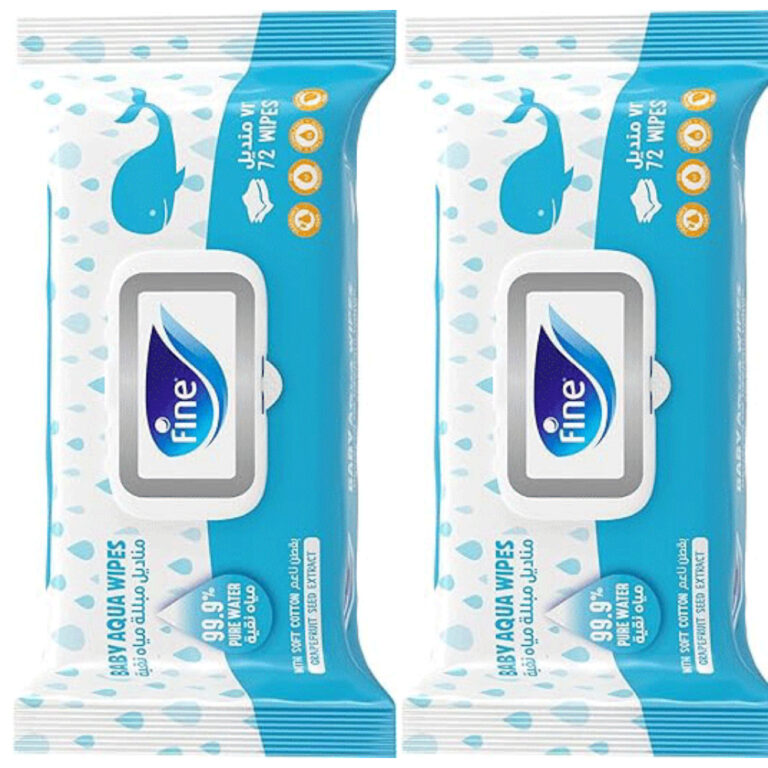 Fine - Baby Water 72 Wipes 1+1 1 Pack