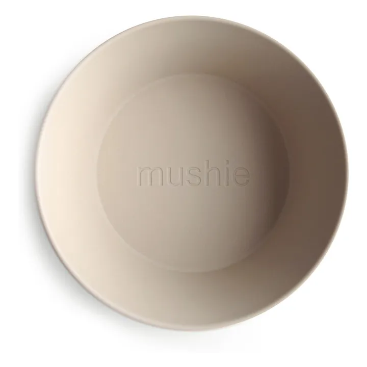 Mushie - Dinner Bowl Round Vanilla