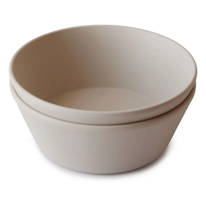 Mushie - Dinner Bowl Round Vanilla