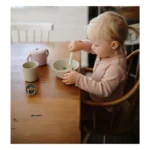 Mushie – Dinner Bowl Round Vanilla