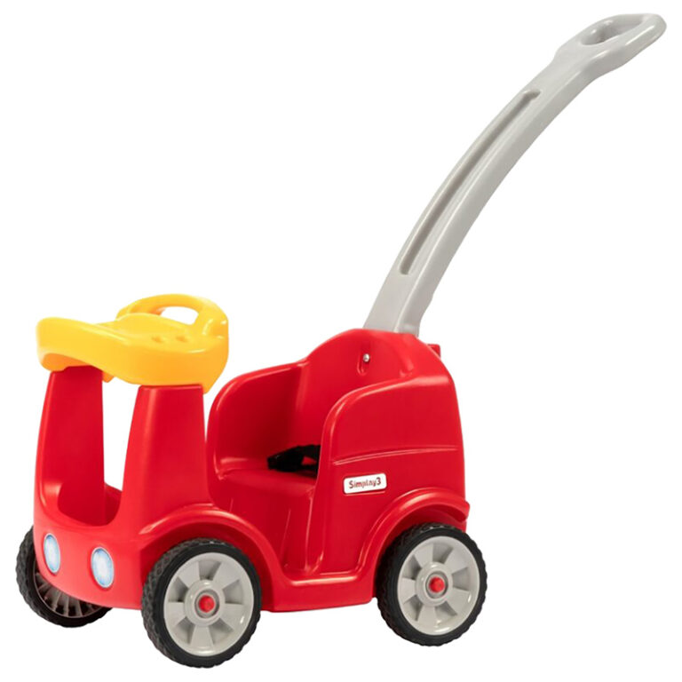 Simplay3 Roll & Stroll Quiet Ride Push Car 1.5-4 years, Red