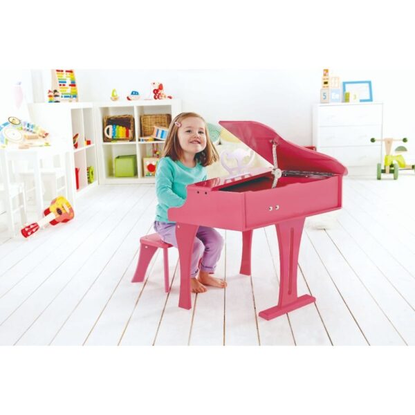 Hape – 30-key Happy Wooden Grand Musical Piano Pink