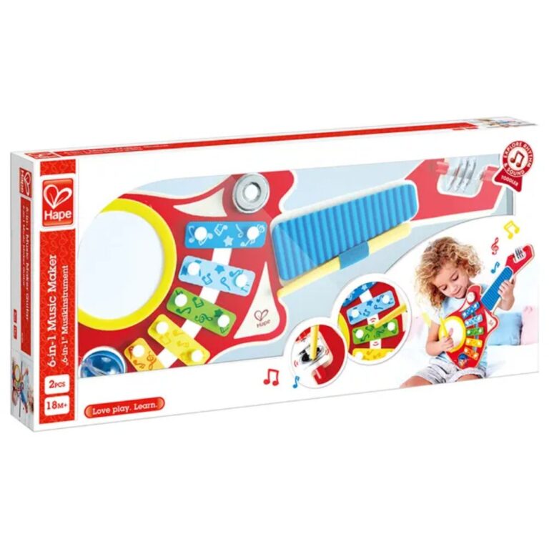 Hape 6-In-1 Music Maker - Kids Toys