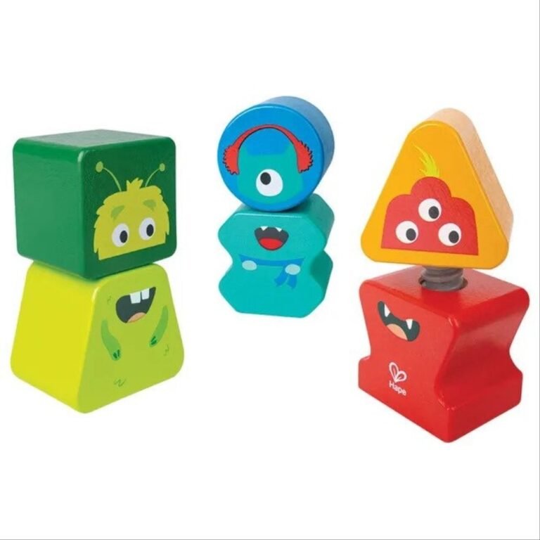Hape - Building Block Monster Buddies, 2Y+, Multicolor