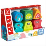 Hape – Building Block Monster Buddies, 2Y+, Multicolor