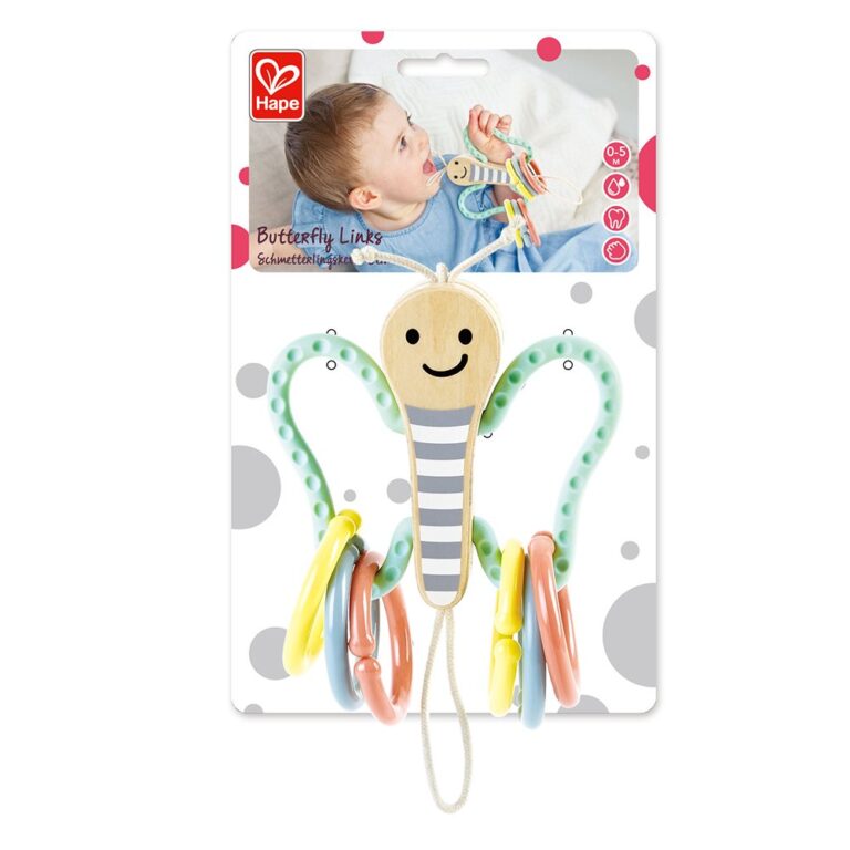 Hape - Butterfly Links Rattles