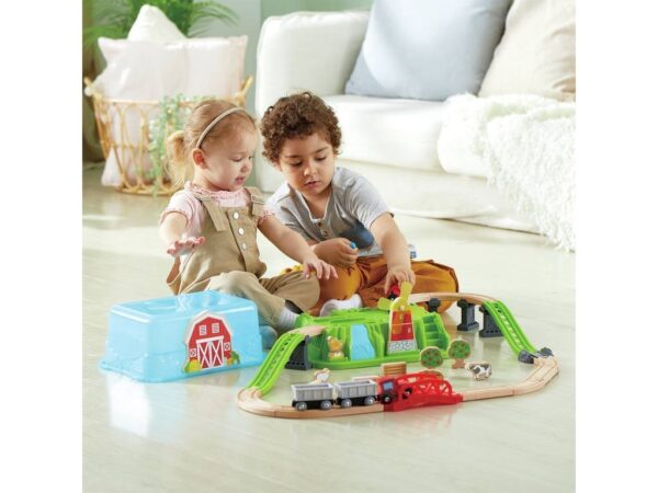 Hape – Countryside Train Bucket Railway Set – 41 Pieces