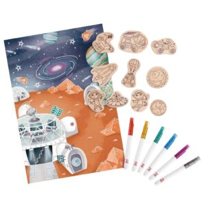 Avenir – Scratch Stickers – Sea Animal Multicolour | Decorate and color the 4 ferocious stickers with scratch art | For ages 3 years+