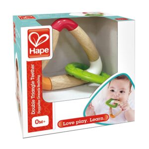 Hape – Double Triangle Teether – With Tag