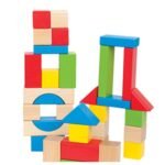 Hape – Maple Wooden Blocks Building Set with Bag – 50pcs