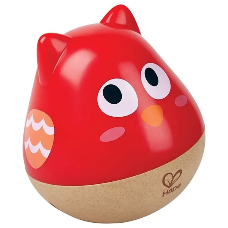 Hape - Owl Musical Wobbler, 0M+, Red