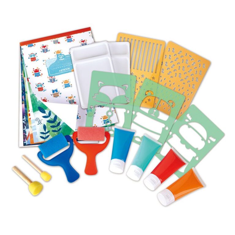 Hape - Sponge Painting Fun Art Activity Paint Set