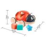 Hape – Wooden Ladybug-Themed Push and Pull-Along Toy