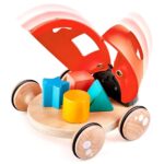 Hape – Wooden Ladybug-Themed Push and Pull-Along Toy