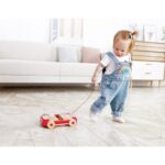Hape – Wooden Pull-Along Cart With Stacking Blocks