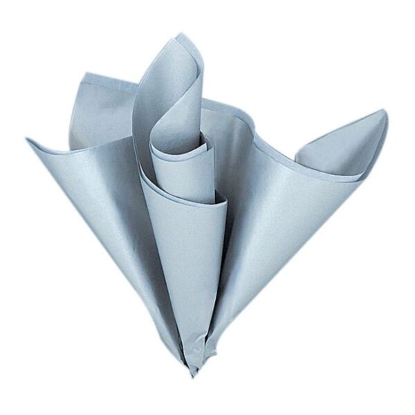 Unique 5 Metallic Silver Tissue Sheets
