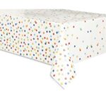 Unique Rainbow Polka Dot Table Cover