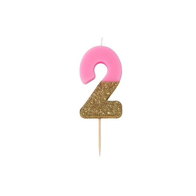 Talking Tables Glitter Candle - 2