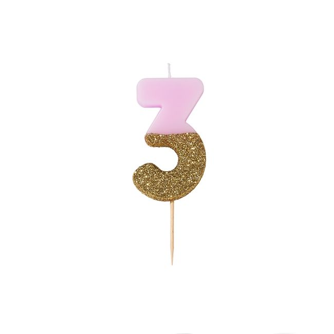 Talking Tables Glitter Candle - 3