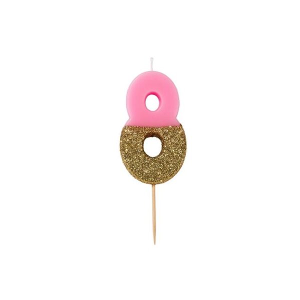 Talking Tables Glitter Candle – 8
