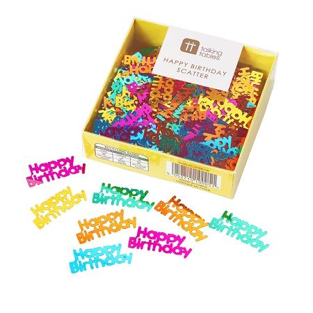 Talking Tables - Rainbow Happy Birthday Foil Scatter