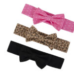 Hudson Childrenswear – 3Pc Headband And 2Pc Socks Set Leopard – Rose
