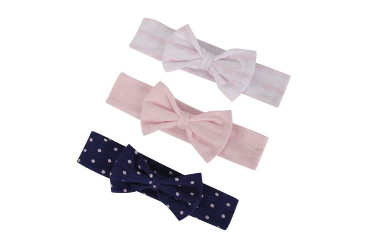 Hudson Childrenswear - 3Pc Headband And 2Pc Socks Set Pink Polka Dot - Pink