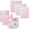 Hudson Childrenswear – 6Pc Quilted Washcloths – Space