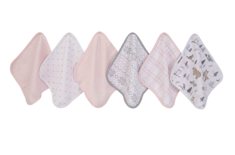 Hudson Childrenswear - 6Pc Quilted Washcloths - Space