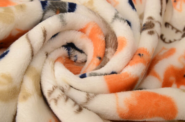 Hudson Childrenswear – Blanket 2Pc And Security Blanket Boy Gray Fox – Orange